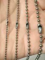 Pure Titanium Bead Ball Chain Necklace/bracelet 2.0mm 2.4mm 2.8mm 3.0mm 4.0mm Men Women Jewelry gift 23.6'' 25.6''