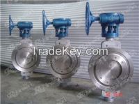 Wafer type triple offset butterfly valve