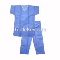 Disposable Scrub Shirts And Pants/disposable Scrub Suit