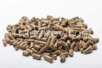 Wheat straw pellets horse bedding