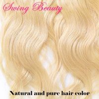Clip-in Natural Blonde Curly Human Hair Extension