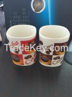 Promotional Ceramic Coffee Mug with Customized Decal Printed