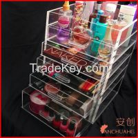 6 Tiers Acrylic Makeup/cosmetics Organizers With Drawers