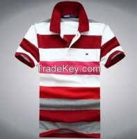 Fashion polo shirt,collar short sleeve color stripe men high quality Polo shirt, wholesale Free Shipping Clothing