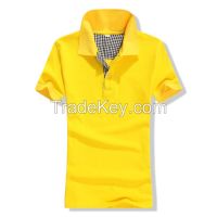 Clothing Manufacture Pure Color Comed 100% Cotton Ladies Polo Shirts