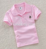 Factory direct supply 2015 children's polo t shirts Spring and autumn and summer