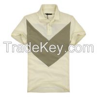 Custom fashion cut and sewn polo t shirt