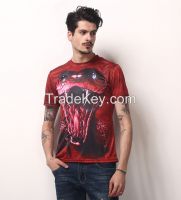 Fashion elongated t shirts with custom printing
