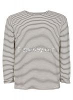 slim fit mens striped long sleeve cotton tee shirts
