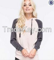 Custom Raglan Sleeve Pullover Hoodies Women