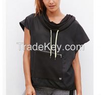 sleeveless athletic pullover oversized hoodie