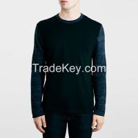 yarn dyed plain long sleeve t shirt from china
