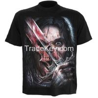 mens quality fabric spirit of the sword graphic t shirts
