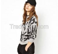 High quality all over print sweatshirt for woman