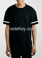 Black Oversized Men Long Style Technical T-Shirt
