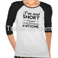 Long sleeve t shirt size for women t shirt size printed on chest