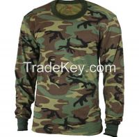 Camouflage long sleeve military t-shirt