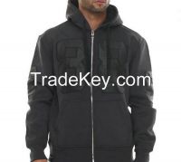 Practical high grade long sleeve cotton fleece hoodies