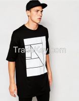 Men Longline Oversize T Shirt High Quality Fashion Style T Shirt