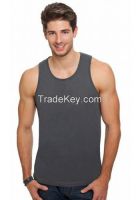 wholesale cotton Blank Casual tank tops for Mens