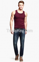 high quality mucle fit tank top men