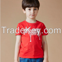 Zebra Fancy Printed Children Clothes Short Sleeve Summer 100% Cotton Fashion Kids Boys T Shirt