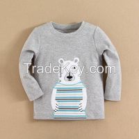 2015 Wholesale Embroideried Baby Boy T-shirt
