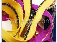 wholesale jewelry zipper garment metal double ended zipper