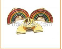 Lovely metal rainbow badge for decoration