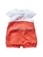 loverly baby girl cap sleeve 100% cotton baby romper wholesale china