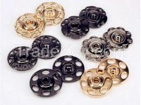 classical gold hollow snap button for garment accessories