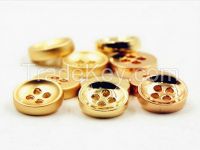 2016 new design 4 holes square shape button type metal button