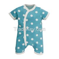 white wave point newborn baby rompers