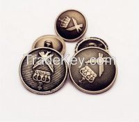 2016 new design retro crown type button metal button