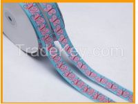 3/4 Inch Iris Printed Grosgrain Ribbon