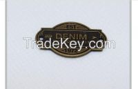 customized garment accessories fancy quality metal logo tag