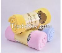 Personalized Microfiber Fleece Applique Embroidery Baby Blanket