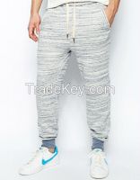 New arrival fashion heather grey elastic waist men sweat sports pants