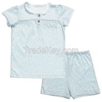 wholesale cotton baby summer clothes allover print floral short sleeve t shirt and shorts