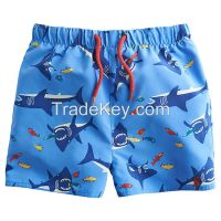 fashion wholesale cool unisex shark printed beach pants with sdrawstring