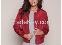 garment factories in china womens winter down jackets women satin bomber jacket