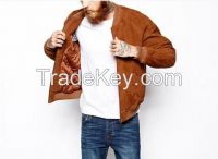 mens clothing manufacturers custom suede bomber jacket in tan suede motorcycle jacket
