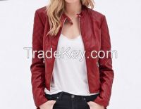 European style leather jackets women 2016,custom first genuine leather jackets