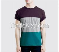 2016 clothing suppliers china men colorful striped t-shirt