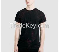 Men black antarctic wash roller tirupur t shirts