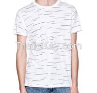 New Arrival Regular-fit soft cotton jersey round neck cap sleeve tonal woven chest pocket man t-shirt