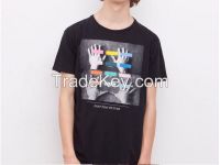 China Manufacturer Mens Clothes Juniors Black Tshirt Cotton T shirts Printing