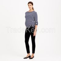 striped long sleeves maternity tops