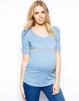 New look maternity clothes manufacturers in ruched sleeve