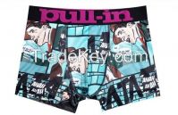 2016 New Cotton Underwear Sexy Mens Underwear Boxers Funny Mens Cotton Boxer Shorts Print Men Underpants Fashion Brand